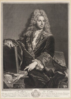 KG 13154
<br/>
Portret van de architect Robert de Cotte.
<br/>
<em>Rigaud, Hyacinthe (1659-1743)</em>
